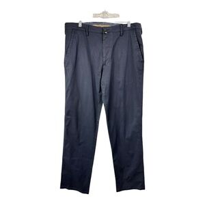 Robert Graham Size 34x34 Chino Pants Classic Stretch Cotton Navy Hidden Pocket